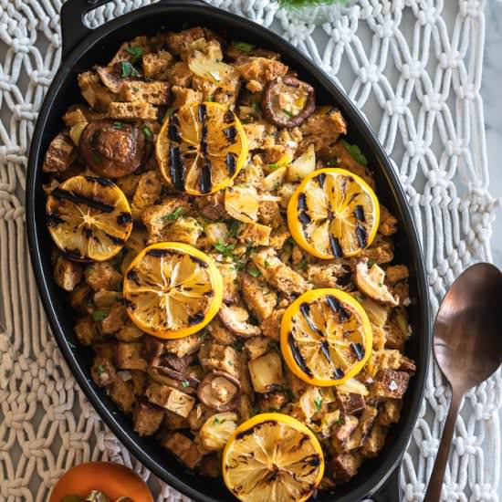 Fennel, Leek and Charred Lemon Stuffing - Recipe photo by lepetitchefsb