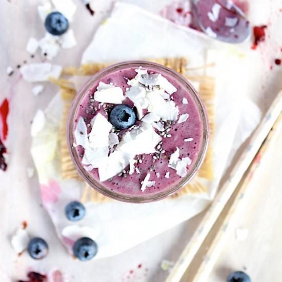 Blueberry Balsamic Super Smoothie - Recipe photo by BetterwithCake