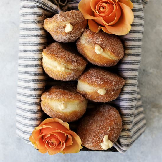 Filled Cinnamon and Sugar Donuts - Recipe photo by OliveandArtisan