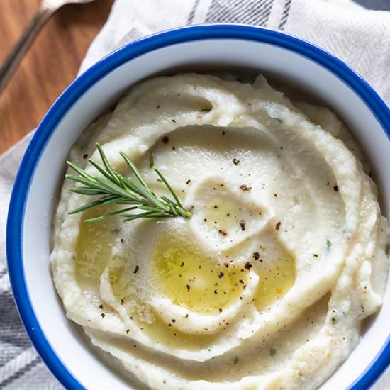 Creamy Mashed Cauliflower - Recipe photo by The Home Cooks Kitchen