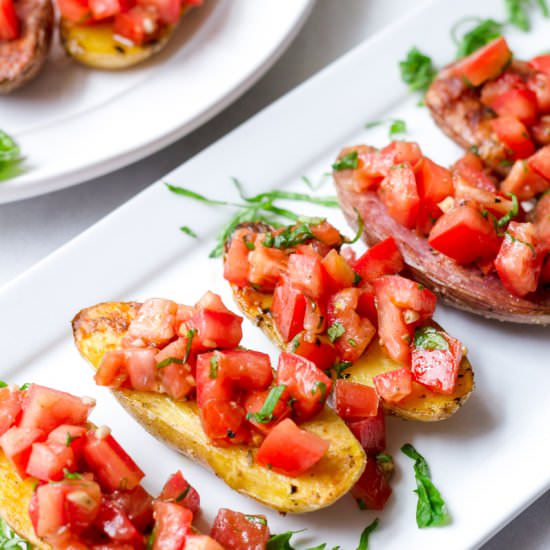 Fingerling Potato Bruschetta - Recipe photo by cookingformysoul