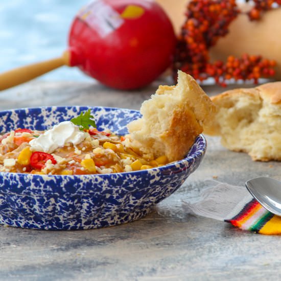 Mexican Butternut Squash Soup - Recipe photo by The Salted Pepper