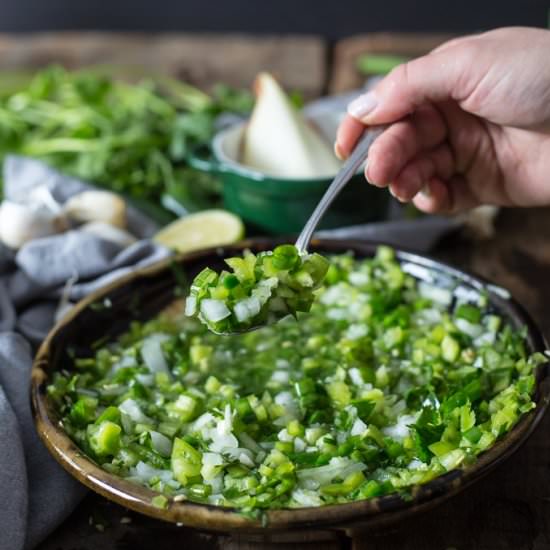 Spicy Colombian Aji - Recipe photo by ImmigrantsTable