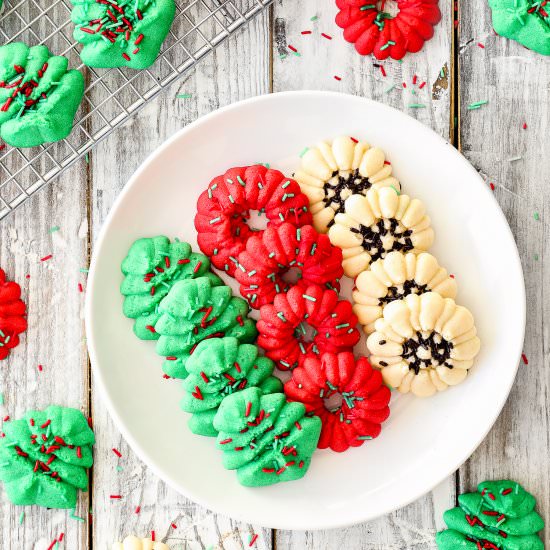 Easy Eggless Spritz Cookies - Recipe photo by Mommys Home Cooking