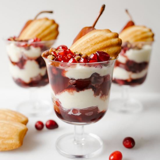 Poached Pear Trifles - Recipe photo by thewoodandspoon