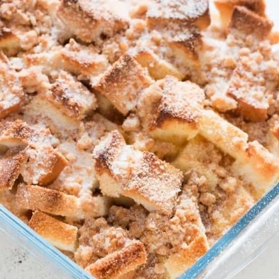Overnight Baked French Toast Casserole - Recipe photo by currytrail