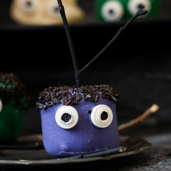 Halloween Marshmallow Pops - Recipe photo by currytrail