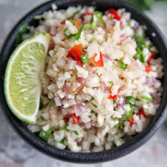 Mexican Cauliflower Rice - Recipe photo by thymeandjoy