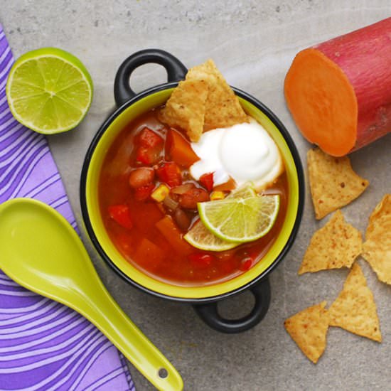 Southwest Sweet Potato Soup - Recipe photo by alisonsallspice