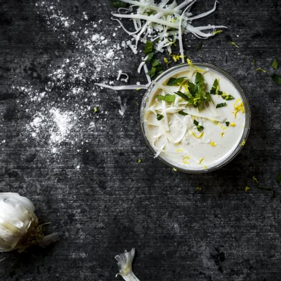 lemon garlic white sauce - Recipe photo by Recipe Fiction