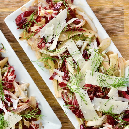 Fennel, Radicchio and Pear Salad - Recipe photo by redhotandhungry