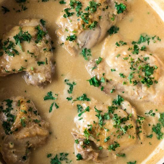 Chicken in White Sauce - Recipe photo by Precious Core