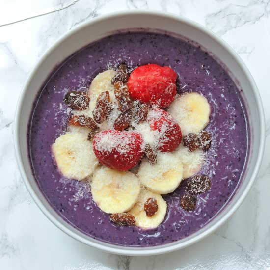 Banana-Blueberry Smoothie - Recipe photo by rabarbarowo