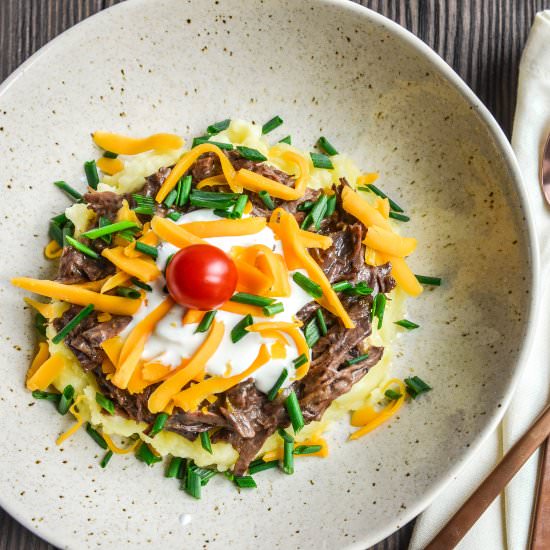 Hot Beef Sundaes - Recipe photo by Never Not Hungry