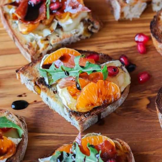 Christmas Crostini - Recipe photo by Girl Heart Food