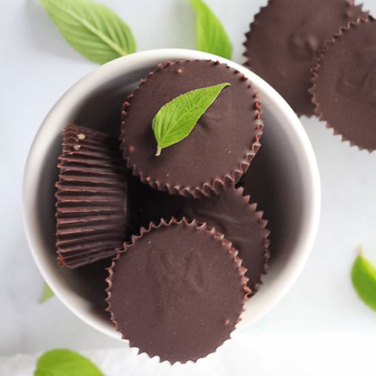 Chocolate Peppermint Cups - Recipe photo by finishedwithsalt