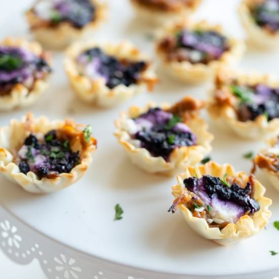 Blueberry Goat Cheese Appetizers - Recipe photo by awayfromthebox