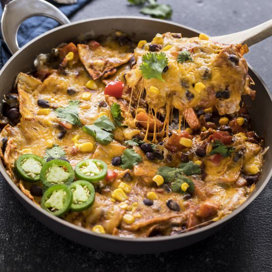 One-Pot Vegetarian Enchiladas - Recipe photo by cookwithmanali