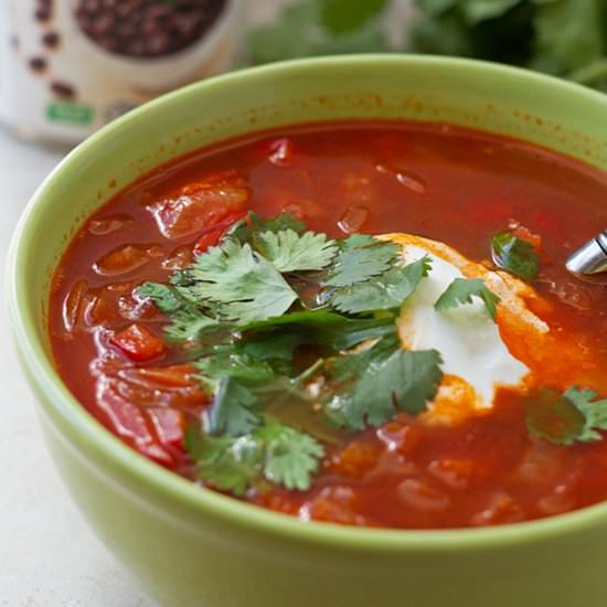 Black Bean Mexican Soup - Recipe photo by ilonaspassion