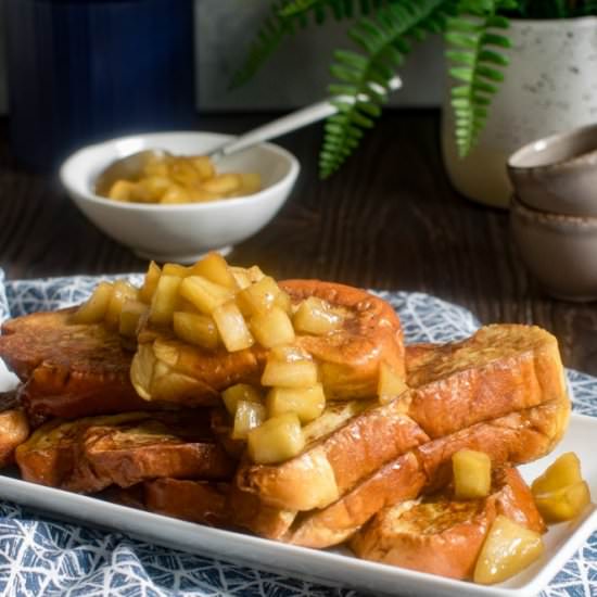 French Toast + Caramelized Apples - Recipe photo by Orchids and Sweet Tea