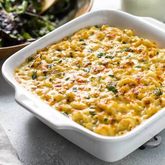 Green Chile Macaroni and Cheese - Recipe photo by Girl Gone Gourmet