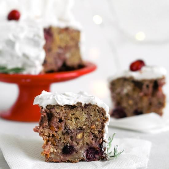 Low Sugar Xmas Cake - Recipe photo by addsomeveg