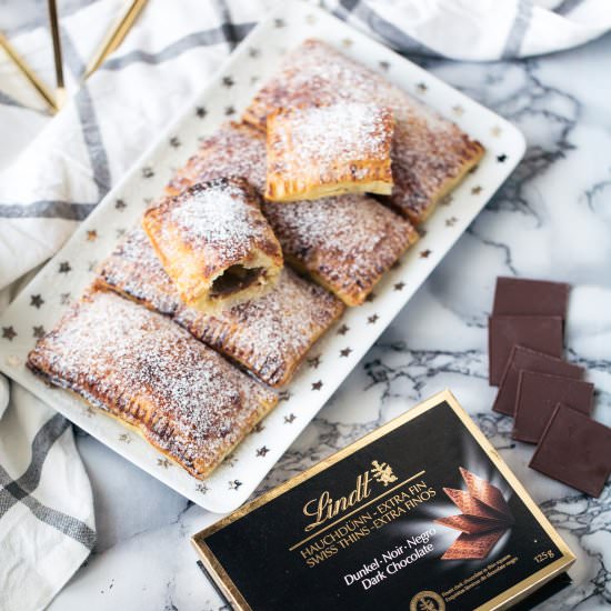 LINDT CHOCOLATE HAND PIES - Recipe photo by 100 Decors