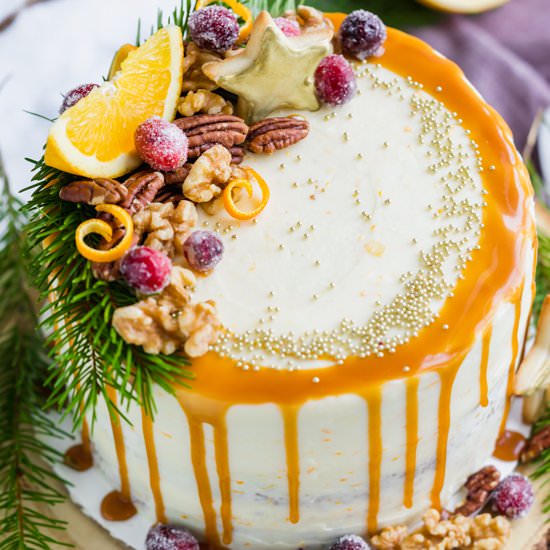 Gingerbread Orange Layer Cake - Recipe photo by The Sugar Coated Cottage