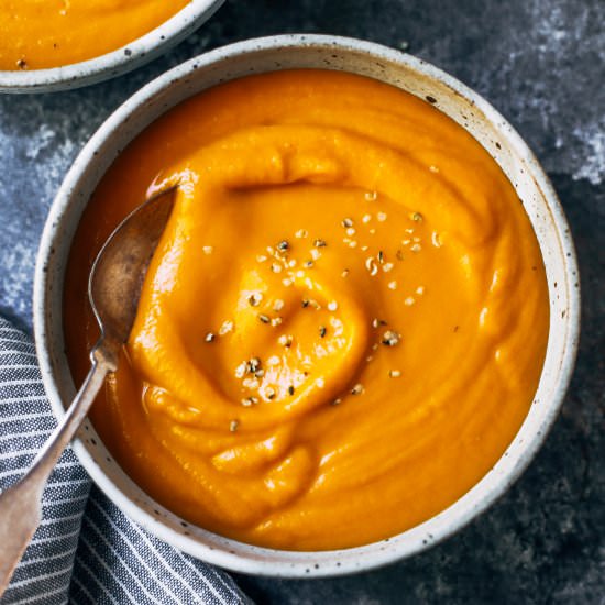 Whole30 Butternut Soup - Recipe photo by Paleoglutenfree.com