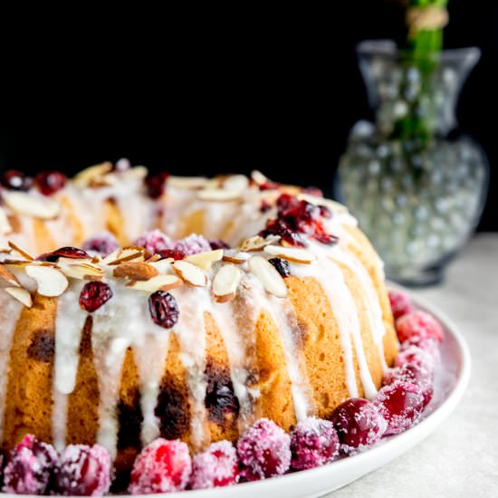 Keto Cranberry Almond Orange Bundt - Recipe photo by fithappyfree