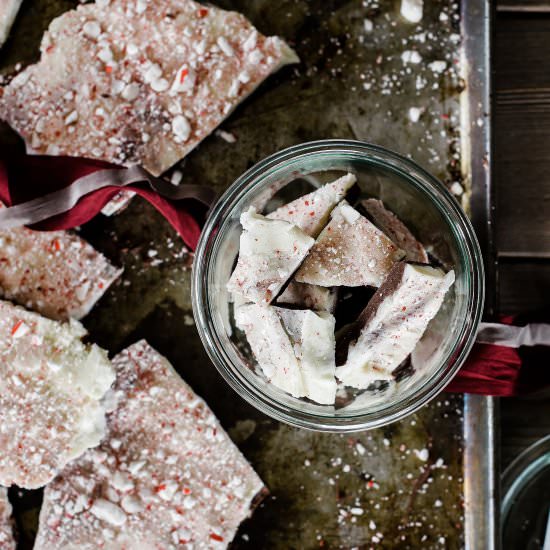 Homemade Peppermint Bark - Recipe photo by BoxwoodAvenue