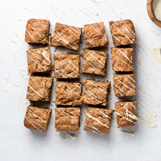 Caramelized White Chocolate Blondie - Recipe photo by joeats