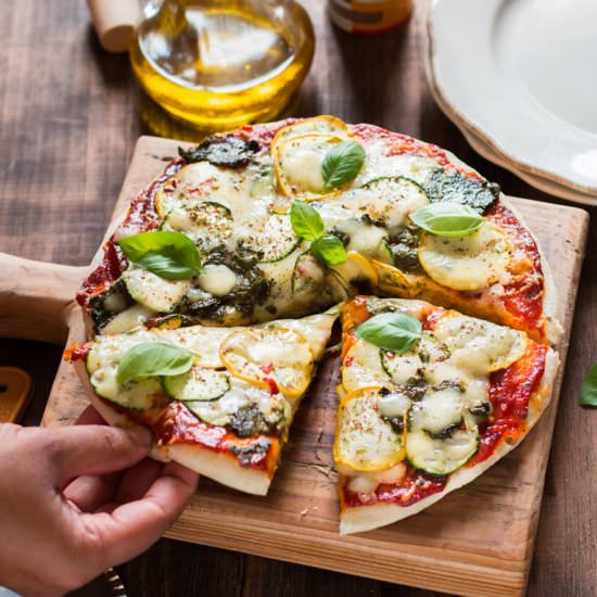 Zucchini Pizza - Recipe photo by currytrail