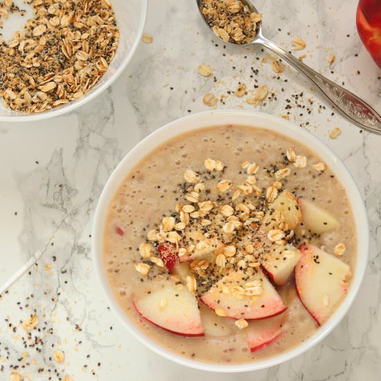 Spicy Creamy Peach Smoothie Bowl - Recipe photo by rabarbarowo