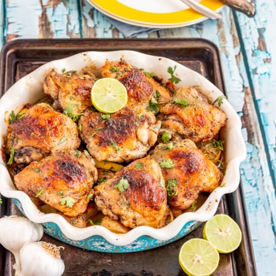 Garlic Butter Baked Chicken Thighs - Recipe photo by Priyanka DK