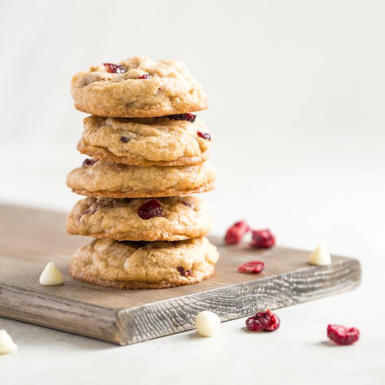 Soft Chewy Cranberry Walnut Cookies - Recipe photo by aheadofthyme
