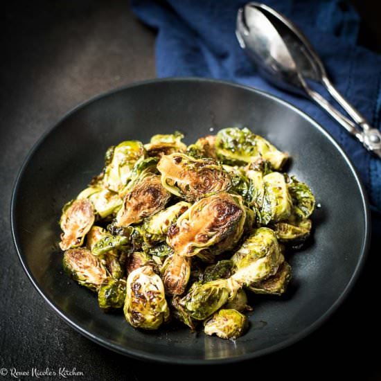 Balsamic Glazed Brussels Sprouts - Recipe photo by RNsKitchen