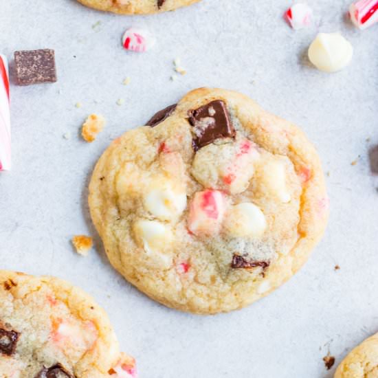 Candy Cane Chip Cookies - Recipe photo by lemons and zest