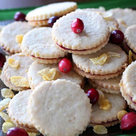 Corn Flake Cookies & Cranberry Jam - Recipe photo by CookingandCussing