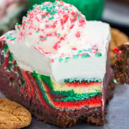Eggnog Cheesecake - Recipe photo by peasandpeonies