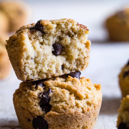 Keto Chocolate Chip Muffins - Recipe photo by foodfaithfitness