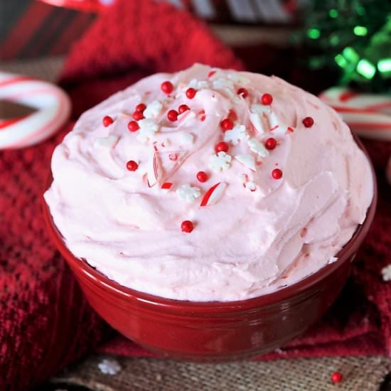 Peppermint Fluff Dip - Recipe photo by thekitchenismyplayground