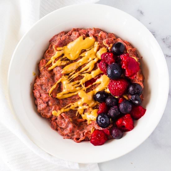 Pitaya Oatmeal - Recipe photo by DineLikeShay