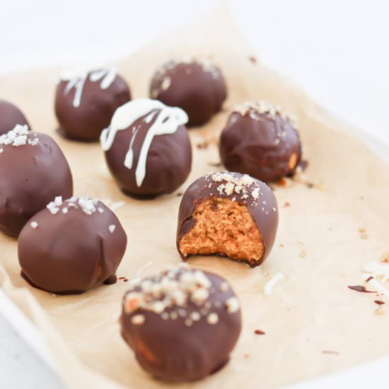 Chocolate Peanut Butter Truffles - Recipe photo by tidbits-cami.com