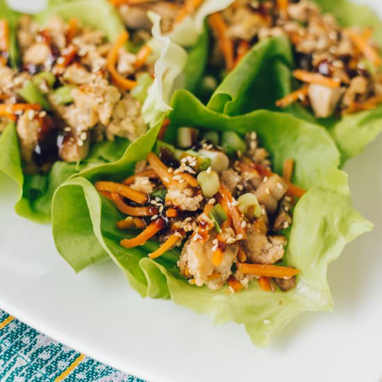 15 Minute Sesame Lettuce Wraps - Recipe photo by katerinaseigel