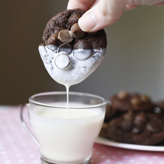 Double Chocolate Chip Cookies - Recipe photo by TheKitchenWhisperer