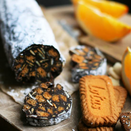 Chocolate-Orange Dessert Salami - Recipe photo by cheap-recipe-blog