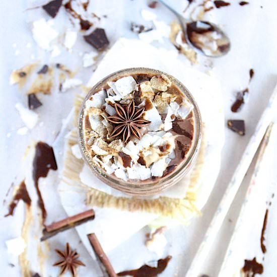 Chai Spiced Peanut Butter Cup Shake - Recipe photo by BetterwithCake