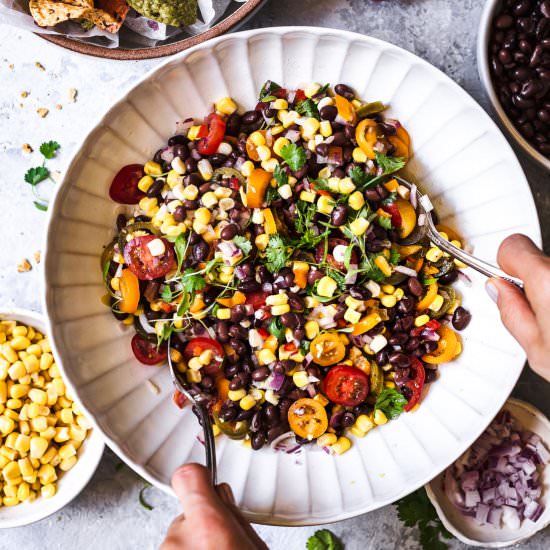 Black Bean and Corn Salad - Recipe photo by foolproofliving.com