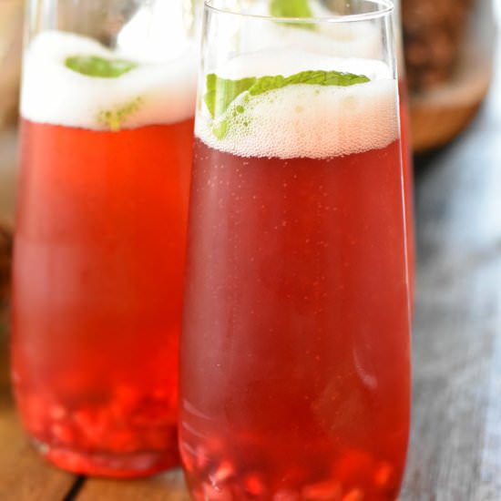 Pomegranate Mimosa - Recipe photo by living freely gluten free